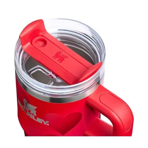 Open Box - Stanley -  Valentine's Day 20 oz Stainless Rouge Heart Gradient - Picture 3 of 3